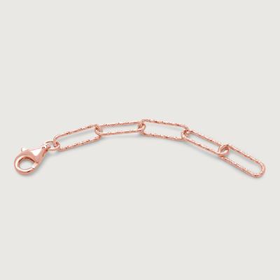 Rose Gold Textured Link Chain Extender 2'