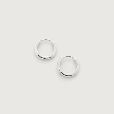 Sterling Silver Siren Muse Huggie Earrings