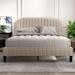 Upholstered Platform Bed Frames w/ Nailhead Trim, Under Bed Storage