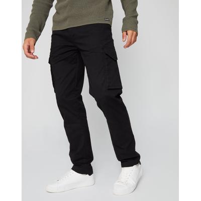 Threadbare Men's Black Cargo Style Trouser