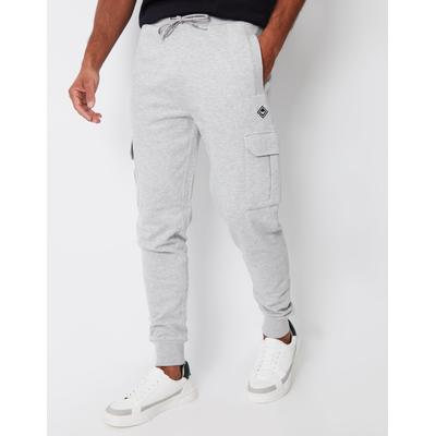 Grey Marl Cargo Style Joggers