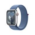 Apple Watch Series 9 GPS + Cellular Cassa 41mm in Alluminio Argento con Cinturino Sport Loop Blu Inverno