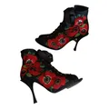 Dolce & Gabbana Cloth open toe boots