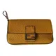 Fendi Baguette leather clutch bag