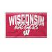 Rico Industries NCAA Wisconsin Badgers Script 3 x 5 Banner Flag Single Sided - Indoor or Outdoor - Home DÃ©cor