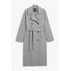 Double-breasted mid length trench coat - Grey