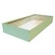 Lit coffre 1 place bois massif 90x200 Vert Pastel