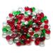 Creative Stuff Glass - Varied Mixes - Glass Gems - Vase Fillers - Aquarium Decorations (4 lb Christmas Crystal Mix)