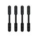 4pcs Mask Band Extension Buckle Adjustable Mask Ropes Buckle Practical Mask Accessories for Men Women (Black)