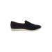 Journee Collection Flats: Slip On Wedge Boho Chic Black Solid Shoes - Women's Size 8 1/2 - Almond Toe