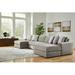 Gray Sectional - Signature Design by Ashley Avaliyah 4 - Piece Upholstered Sectional Polyester/Chenille | 40 H x 144 W x 88 D in | Wayfair 58103S11