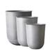 Latitude Run® 3- Piece Ceramic Pot Planter Set Ceramic | 17 H x 13.02 W x 13.02 D in | Wayfair 2B604C81B7D242FEBA569A2D598A1FCA