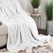 Mercer41 Osmani Jacquard Lattice Fleece Plush Sherpa Reversible Throw Blanket Medium Weight Fluffy Bedding Polyester | 60 H x 50 W in | Wayfair