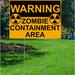 Trinx Evil Zombie Containment Area Plastic Garden Stake Cardboard Standup | 18 H x 24 W x 1 D in | Wayfair 423F2D54BBB749D594B208F69147BEB0