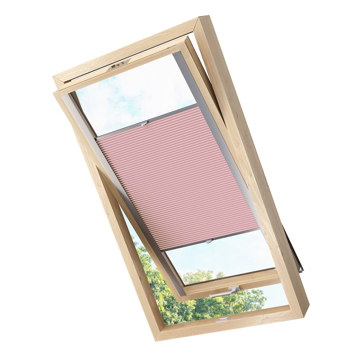 KS Handel 24 Dachfensterplissee Faltrollo Thermo verdunkelnd passend für Velux FK06 Beere Image