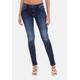 Slim-fit-Jeans CIPO & BAXX Gr. 30, Länge 34, blau (dunkelblau) Damen Jeans Röhrenjeans