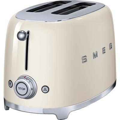 SMEG Toaster "TSF01CREU", beige (creme), B:32,5cm H:19,8cm T:19,5cm, Toaster Image