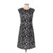 Adrianna Papell Casual Dress: Black Dresses - Women's Size 4