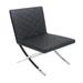 Creative Home Cleopatra Dining Chair Faux Leather/Upholstered in Black | 34.5 H x 18.5 W x 18.5 D in | Wayfair 500028