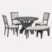 Red Barrel Studio® Round 44" Dining Set Wood/Upholstered in Brown | 30 H x 44 W x 44 D in | Wayfair 49F4A82167374E2FAD56A42ECBB8A86F