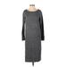 Lou & Grey Casual Dress: Gray Dresses - Women's Size X-Small