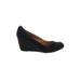 Chinese Laundry Wedges: Black Solid Shoes - Women's Size 8 - Round Toe
