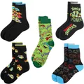 Chaussettes de tortues ninja mutantes pour hommes et femmes chaussettes de skateboard à imprimé de