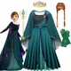 Disney-Robe de princesse Anna pour filles olympiques de cosplay de Rhde carnaval robe à manches