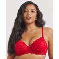 Red Butterfly Lace Full Cup Bra