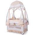 Costway Convertible Bassinet with Removable Changing Table and Detachable Mesh Net-Pink