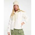 The North Face Denali 1994 retro relaxed fit zip up fleece jacket in cream-White