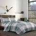 3pc Full/Queen Boulder Plaid Quilt Set Reversible Soft Evergreen