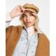 Stradivarius baker boy hat in camel-Neutral