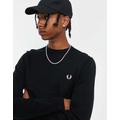 Fred Perry crew neck jumper in black