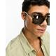 SVNX 70's aviator sunglasses in tortoiseshell-Brown