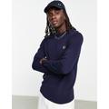 Fred Perry crew neck jumper in Navy - NAVY-Black
