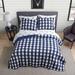 Twin 100% Cotton Quilt Set Soft Lightweight Breathable Navy