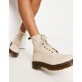Dr Martens 1460 Pascal 8 eye leather boots in parchment beige-Neutral