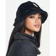 adidas Originals 'ski chic' fur bucket hat in black