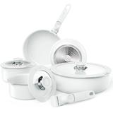 Pots and Pans Set Nonstick with Handles, 10 Pcs Ceramic Kitchen Cookware Sets, Cooking Set, Oven Safe, PFOA & PFAS Free