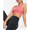 Nike Training Femme Dri-FIT swoosh medium support sports bra in pink