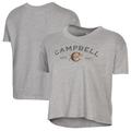 Women's Alternative Apparel Gray Campbell Fighting Camels Retro Jersey Headliner Cropped T-Shirt