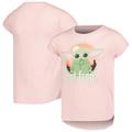 Girls Youth Light Pink The Mandalorian Grogu T-Shirt