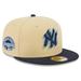 Men's New Era Cream/Navy York Yankees Illusion 59FIFTY Fitted Hat