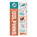 Miami Dolphins 47" Double Sided Fall Leaner Fan Sign