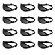 Birdz Eyewear Wing Skydiving & Sports Padded Riding Goggles Black Frame Smoke Lenses 12 Pair