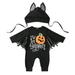 Baby Boys Girls Bat Wing Halloween Romper Bodysuit + 3D Ear Hat Outfits Set Costume Clothes