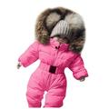 Jumpsuit Warm Jacket Coat Girl Hooded Winter Boy Outerwear Romper Boys Coat&jacket