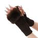 ASFGIMUJ Winter Gloves Women Winter Gloves For Women Warm Glove Windproof Elastic Texting Black Gloves Thermal Gloves Christmas Gift Football Gloves