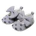 nsendm Male Shoes Toddler 3 Month Shoes Heart Embroider Bowknot First Walkers Shoes Toddler Sandals Princess Shoes 3 Yr Old Soccer Cleats Grey 14